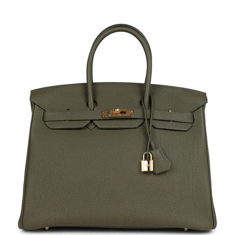 Hermes Birkin 35 Vert Veronese Togo Gold Hardware